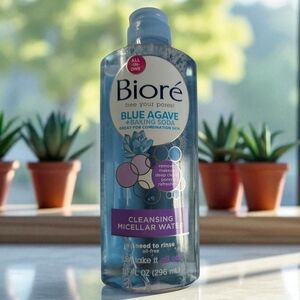 Biore Blue Agave And Baking Soda Cleansing Micellar Water (New)